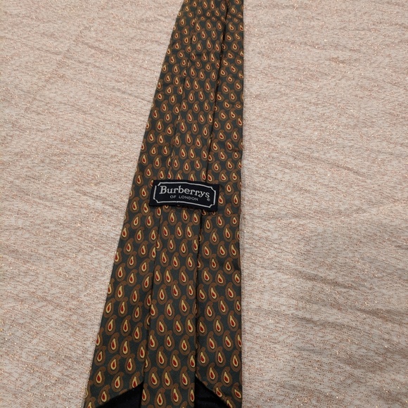 Vintage Burberrys of London Silk Tie hand sewn tie - Picture 6 of 8